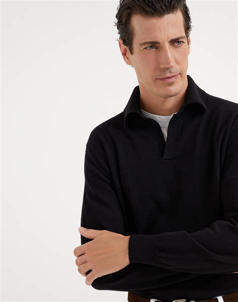 Cashmere knit polo (242M22203005) for Man | Brunello Cucinelli