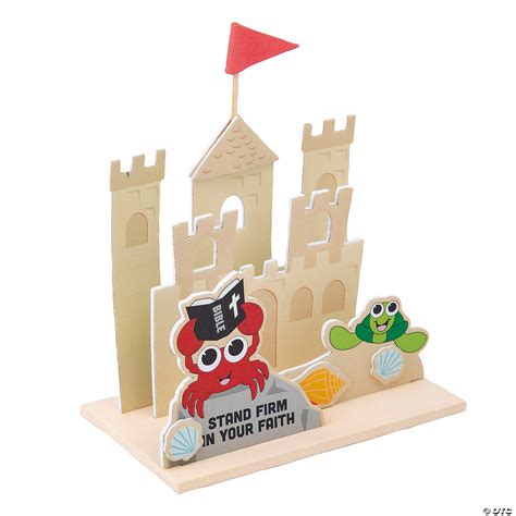 5 3/4" x 5 1/4" 3D Religious Sandcastle Foam Craft Kit - Makes 12 ...
