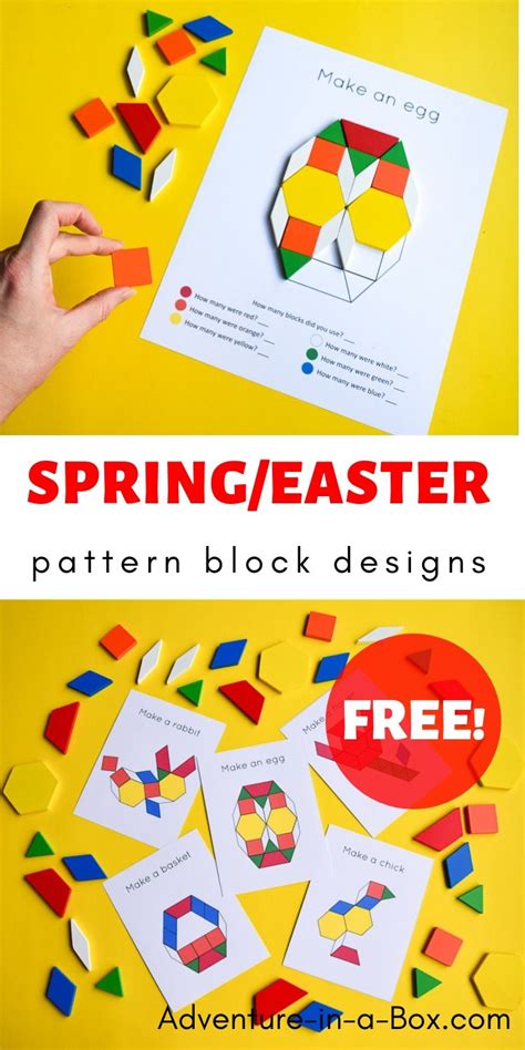 Image result for Spring Pattern Block Templates
