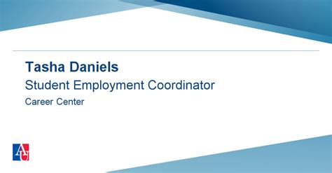 Staff Profile: Tasha Daniels | American University, Washington, DC