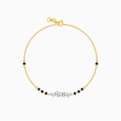 Gold Divya Diamond Mangalsutra Bracelet | GIVA Gold – Heer by GIVA