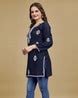 Buy Navy blue Kurtas & Kurtis for Women by KALAVRUND CREATION Online ...