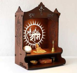 Murli Creations Wooden Pooja Mandir for Home Solid Wood Home Temple ...