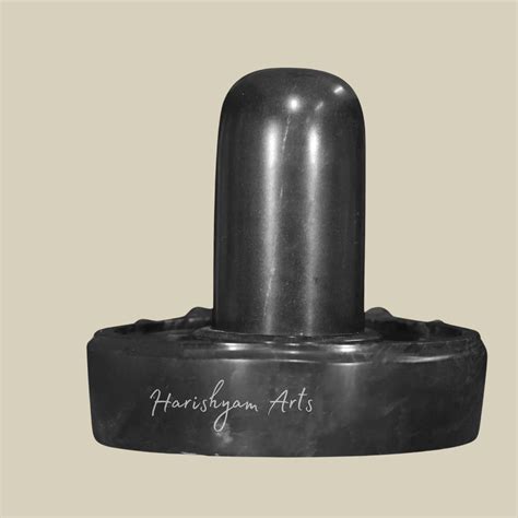 24" Black Marble Shivling