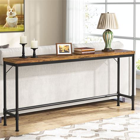 Tribesigns Console Table, 71-Inch Narrow Industrial Hallway Table