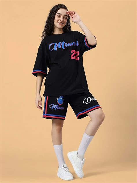 WOMEN'S MIAMI COLORBLOCK CO-ORD SET BLACK
