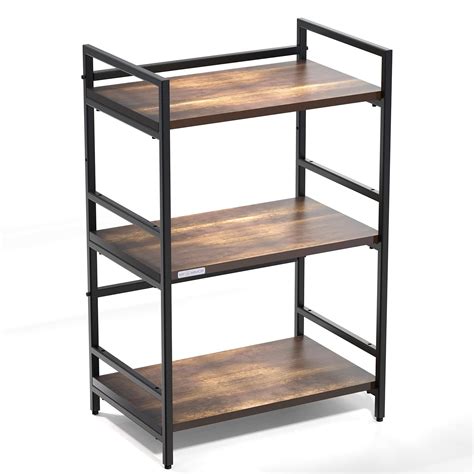 MY ARMOR Platform Top Microwave Stand, Oven Stand for Kitchen Organizer ...