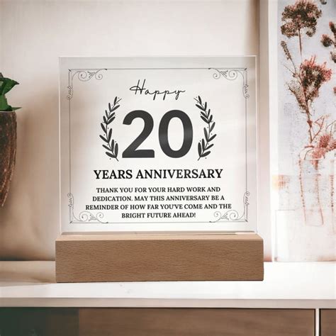 20th Work Anniversary Card - Etsy