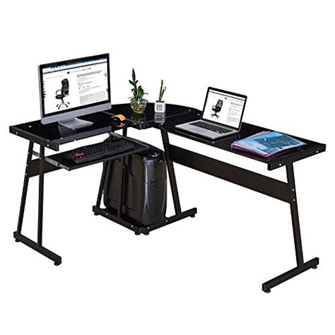 GreenForest Office Desk Corner L Shaped Workstation India | Ubuy