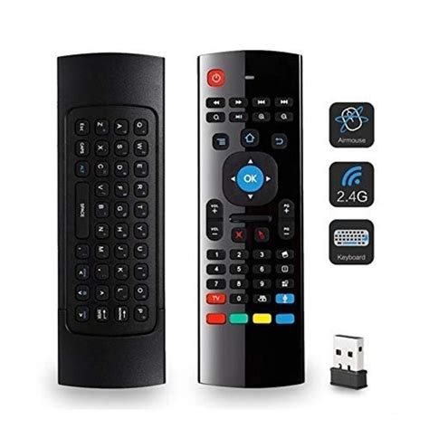 VEV Smart Universal TV Remote Air Mouse, Wireless Keyboard Fly Mouse 2 ...