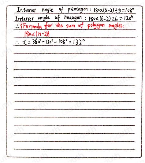 Solved: The diagram shows a regular pentagon joined to a regular ...