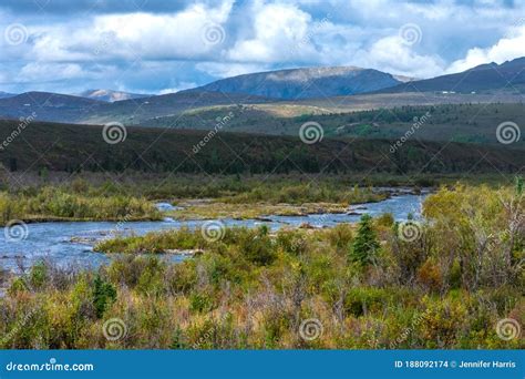 Denali National Park, George Parks Highway, Alaska Mountain Range Stock ...