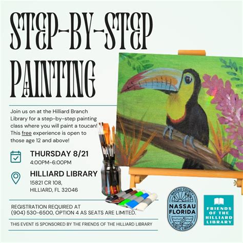 Step by Step Painting Class, Hilliard Branch Library 15821 County Rd ...