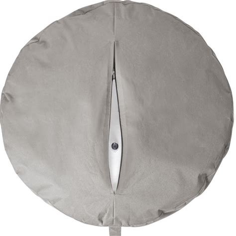 Opblaasbare poef - voor buiten en binnen - grijs - 50 x 50 x 30 cm ...