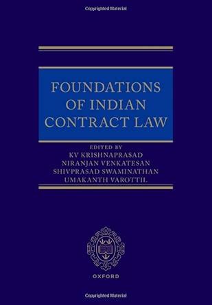 Buy Foundations of Indian Contract Law Book Online at Low Prices in ...