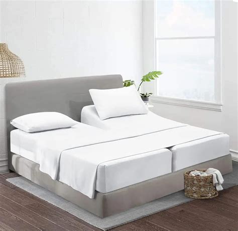 Amazon.com: Top Split King Sheets Sets for Adjustable beds, Split King ...