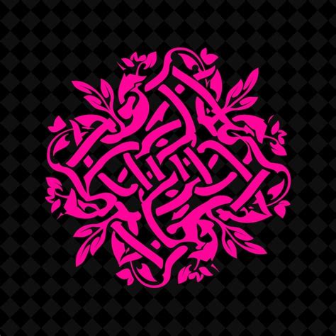Celtic ivy knot logo with decorative loops and interlacing v creative ...