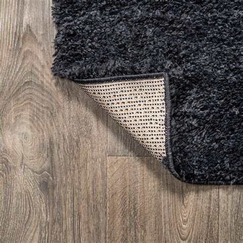 JONATHAN Y TANGO Groovy Solid Shag 3 X 5 (ft) Dark Navy Indoor Solid ...