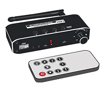 Etzin Wireless Receiver BT Digital to Analog Audio Converter Blue ...