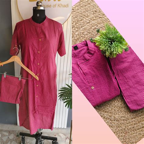 Cotton Cross Stitch Co-ord Set – Elegant Everyday Wear – Sthri Boutique