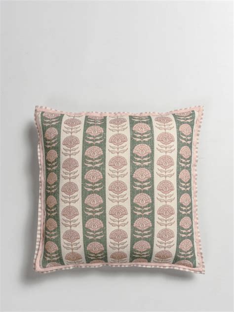Amer Phool Cushion Cover (Pink) – cottonsandsatins