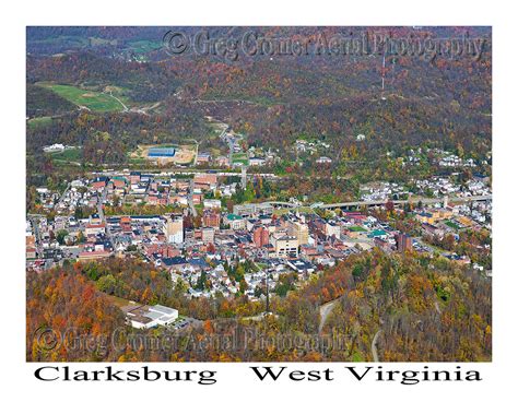 Aerial Photo of Clarksburg, West Virginia - America from the Sky