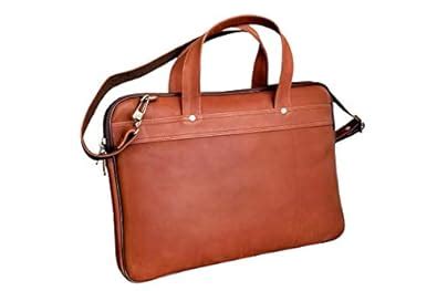 Anoch Brown Trendy and Sleek Leather Laptop Bag : Amazon.in: Computers ...
