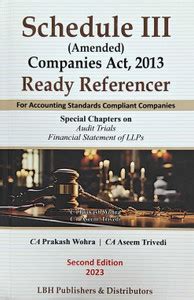 SCHEDULE III (AMENDED) Companies Act, 2013 Ready Referencer For ...