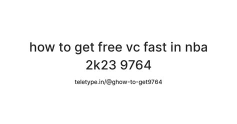 how to get free vc fast in nba 2k23 9764 — Teletype