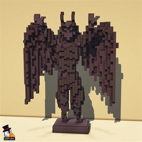 Image result for Crow Minecraft Statue Tutorial