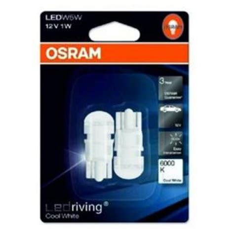 Osram - LED - 2880 CW 1W 12V W2.1X9.5D 5X2 - Set of Two pcs