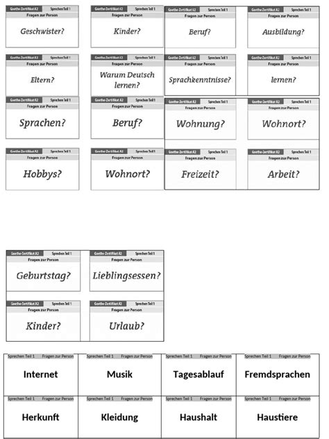 A1 Sprechen Teil 2 Practice 的图像结果