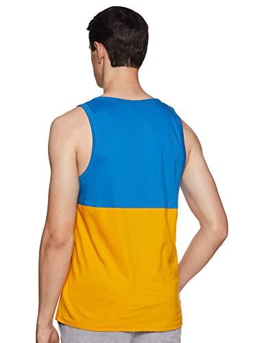 WOKNIT Printed Cotton Regular Fit Vest Sando Blue : Amazon.in: Clothing ...