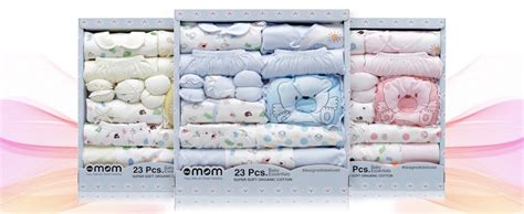 DOTMOM Newborn Clothes 100% Cotton Gift Set for Baby Shower (Blue, Pack ...