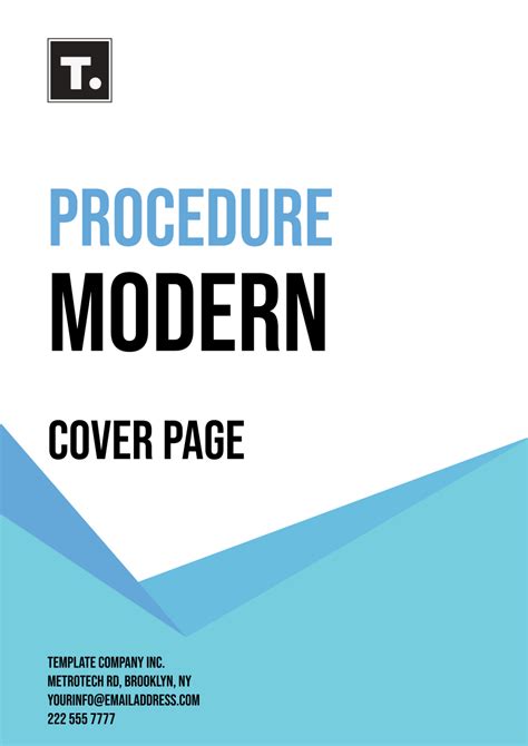 Procedure Cover Page. Examples 的图像结果