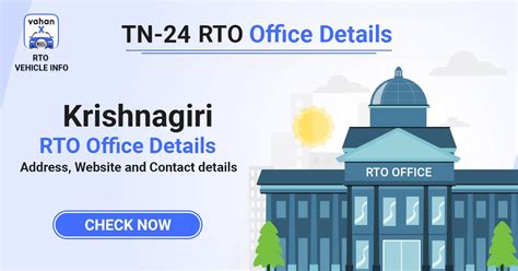 Krishnagiri RTO Office Details – Address, Services & Contact Details