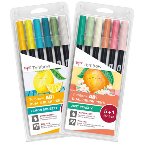 Tombow Markers Tombow ABT Dual Brush Pen Sets - Primary, Secondary ...
