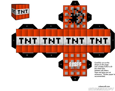 Minecraft TNT Block Cubeecraft | Minecraft party, Minecraft party printables, Minecraft kit