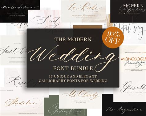 Popular calligraphy fonts for wedding invitations | Beachweddingtips.com
