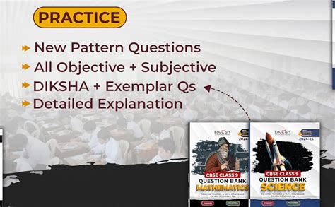 Educart CBSE Class 9 Question Bank SCIENCE & MATHS 2024-25 Bundle (Set ...