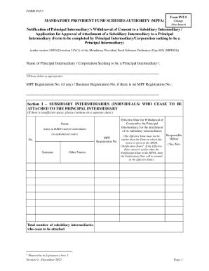 Fillable Online mandatory provident fund schemes authority (mpfa) Fax ...