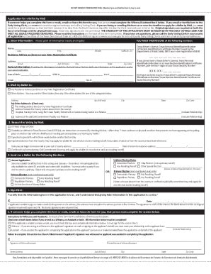 TX Application For Ballot By Mail 2023-2026 - Fill and Sign Printable ...