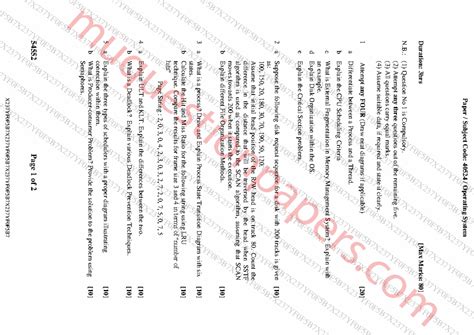 OS (May-24) QP - Question paper - 54552 Page 1 of 2 Duration: 3hrs [Max ...