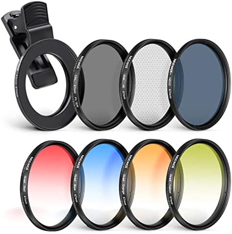 Buy NEEWER 67mm Clip On Filters Kit for Phone & Camera, CPL, ND32, Star ...