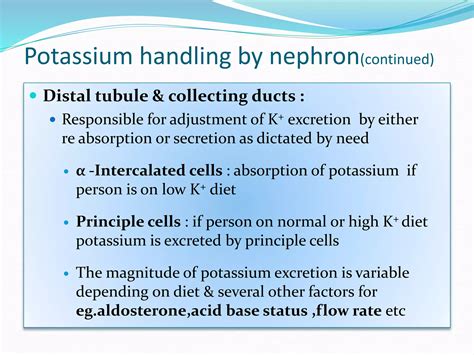 What Prevents Potassium Absorption