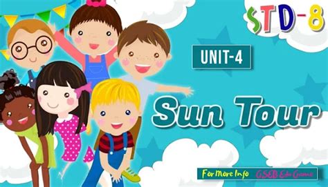 Std-8 English Unit-4 Sun Tour