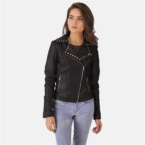 Sally Mae Studded Leather Biker Jacket – Good Leather Garments