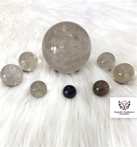 Smoky Quartz Spheres – Angelic Guidance Crystals