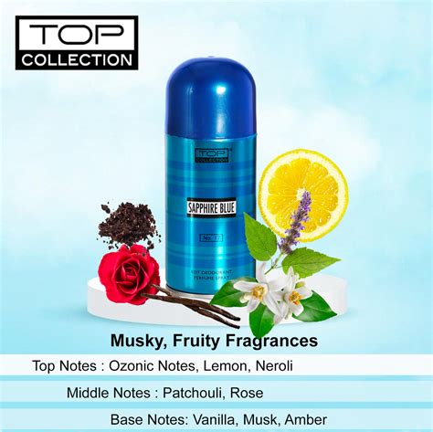 Buy Top Collection Deodorant Perfume Spray - Sapphire Blue, 150ml ...