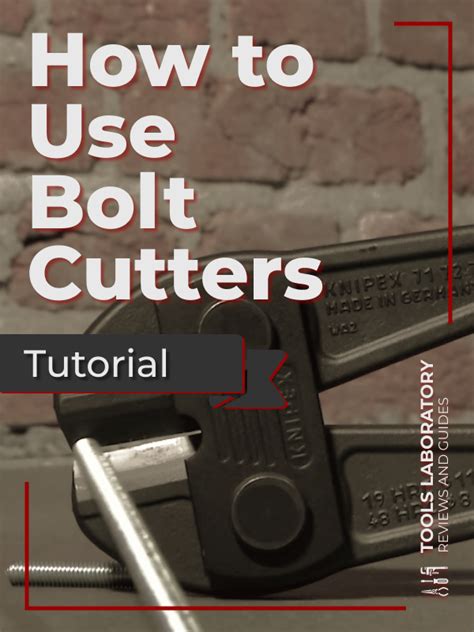 Image result for How to Use a Bolt Cutter